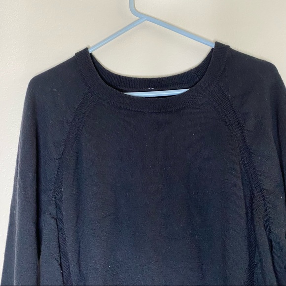 LULULEMON black merino wool Rising Salutation sweater 8 - Picture 2 of 11